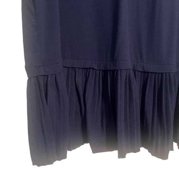 J Jill blue pleated tunic blouse  1x - Picture 2 of 8